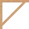 Ekena Millwork Traditional Block Smooth Bracket, Western Red Cedar, 3 1/2"W x 46"D x 46"H BKT04X46X46TRA05SWR - alternate 2